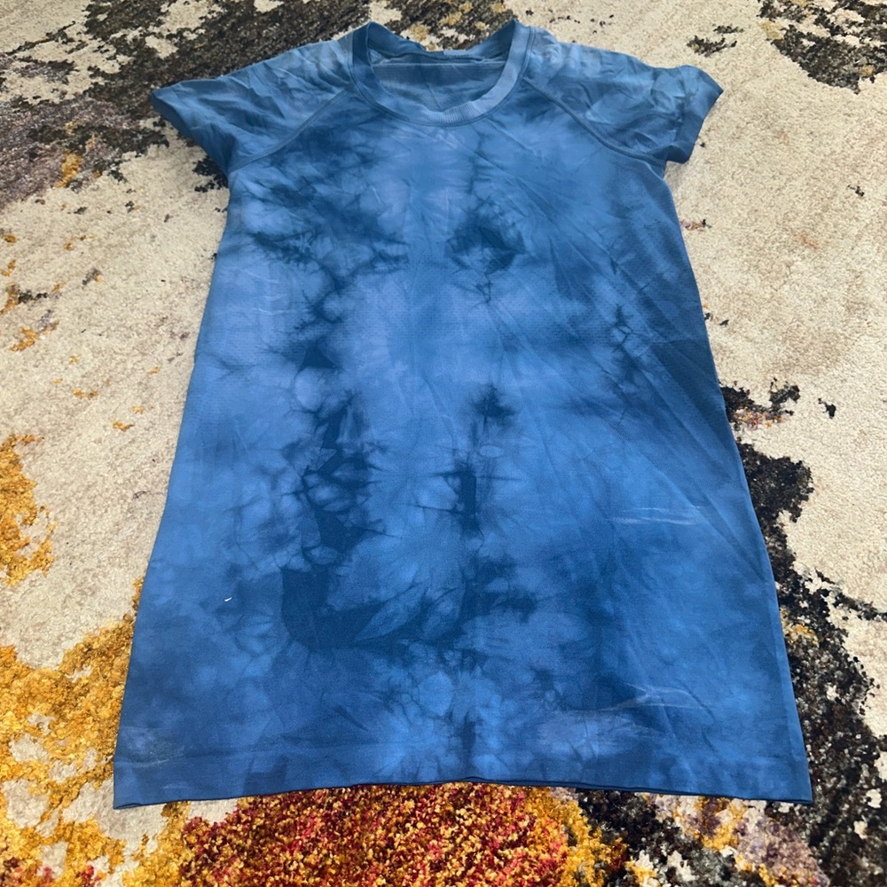 Lululemon Blue Tie-Dye T-Shirt
